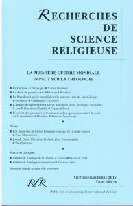 La première Guerre Mondiale – Impact sur la théologie