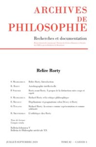 Relire Rorty