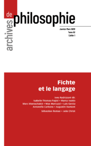 Fichte et le langage