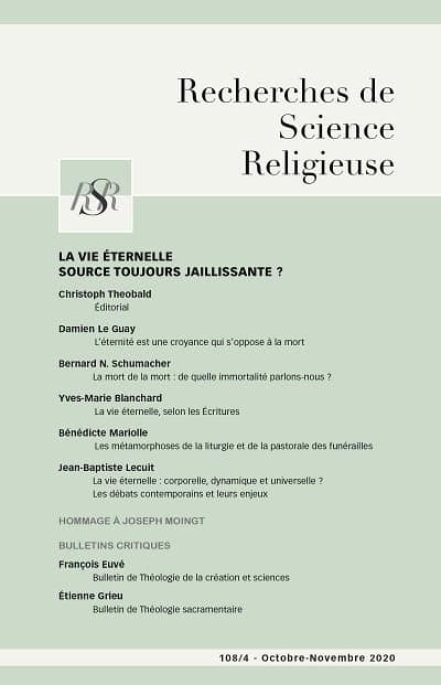 Recherches de Sciences Religieuses COUV_108 oct-dec