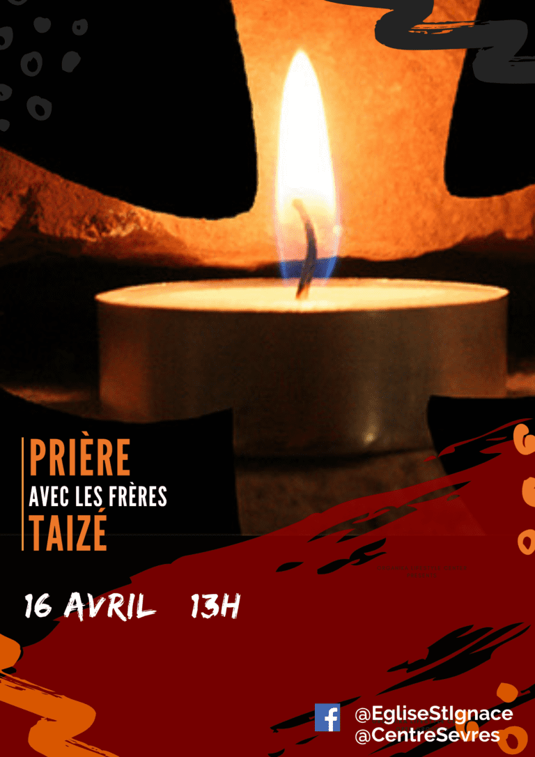 Prière de Pâques le 16 avril avec les frères de Taizé et les étudiants