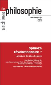 Spinoza révolutionnaire ? La lecture de Gilles Deleuze