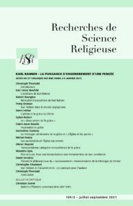 Karl Rahner – Actes du 27e colloque des RSR (Paris, janv. 2021)