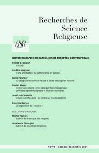 Historiographie du catholicisme européen contemporain