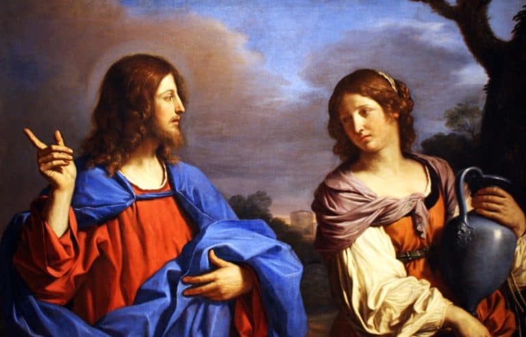 Jésus parle à une femme