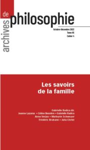 Les savoirs de la famille