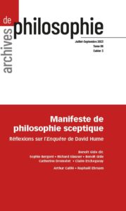 Manifeste de philosophie sceptique