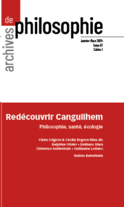 Redécouvrir Canguilhem. Philosophie, santé, écologie