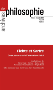 Fichte et Sartre – Deux penseurs de l’intersubjectivité