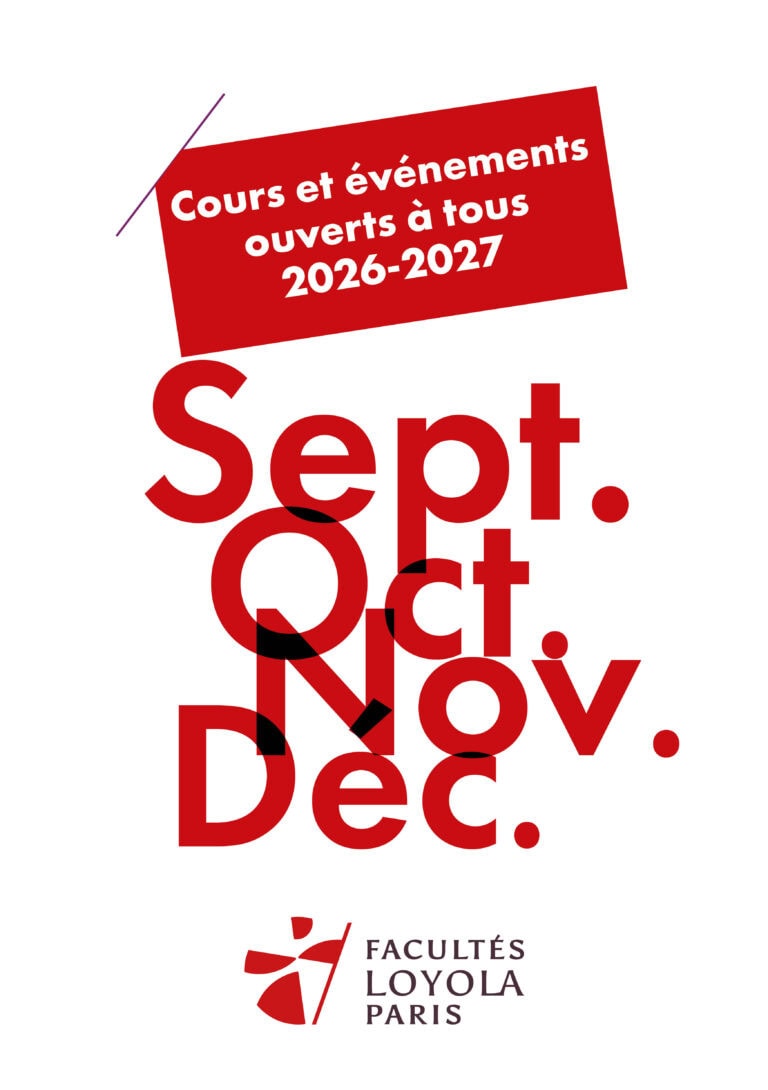 Téléchargez l&rsquo;agenda trimestriel septembre-décembre 2026-27 des Facultés Loyola Paris
